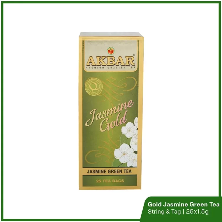 Akbar Jasmine Green Gold Tea - String & Tag