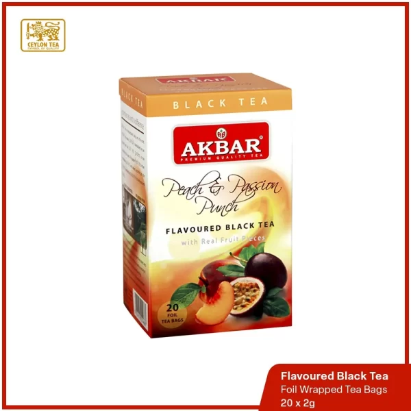 Akbar Peach & Passion  - Flavoured Black Tea - Image 2