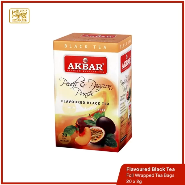 Akbar Peach & Passion  - Flavoured Black Tea - Image 3