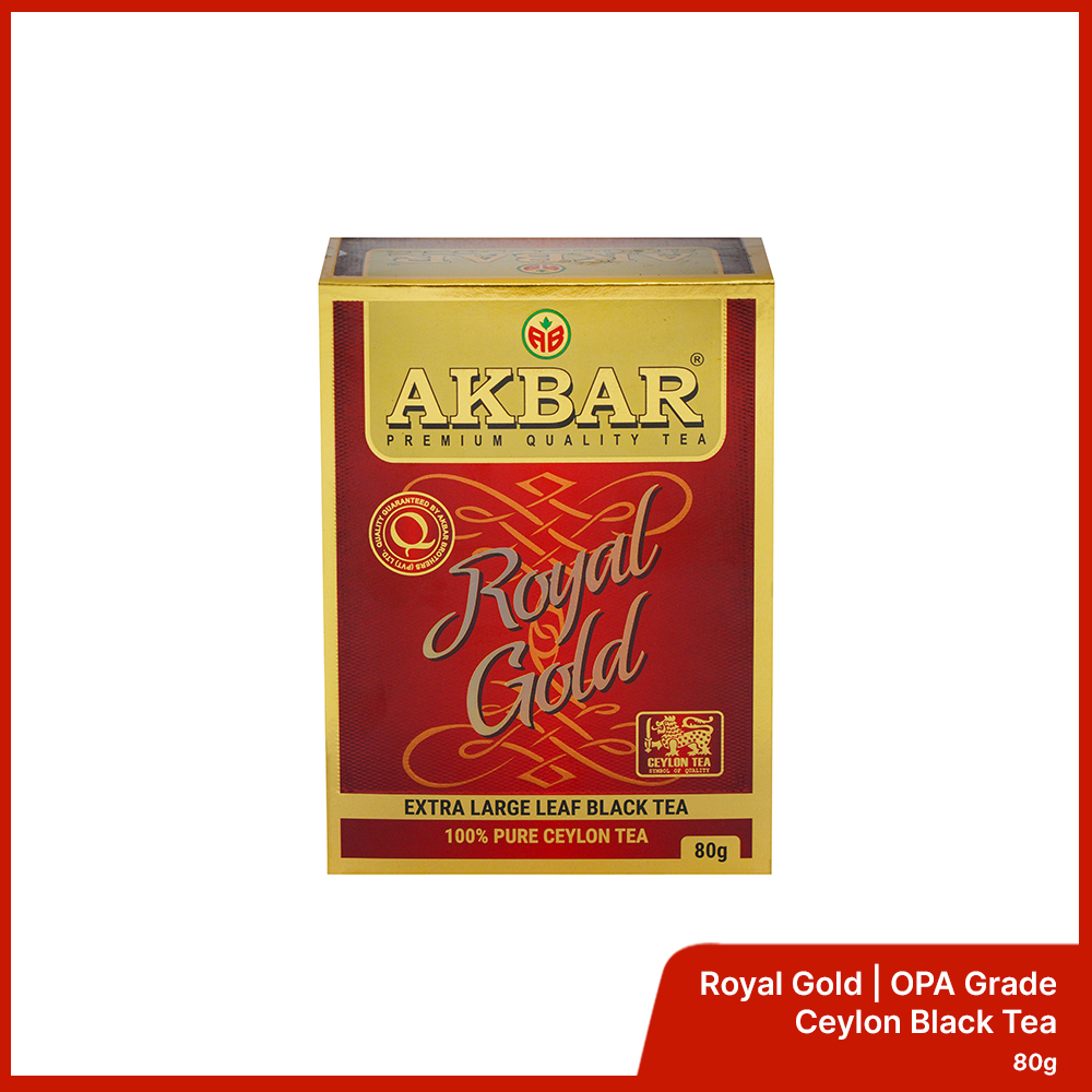Akbar Royal Gold Extra Large Leaf Black Tea - 80g